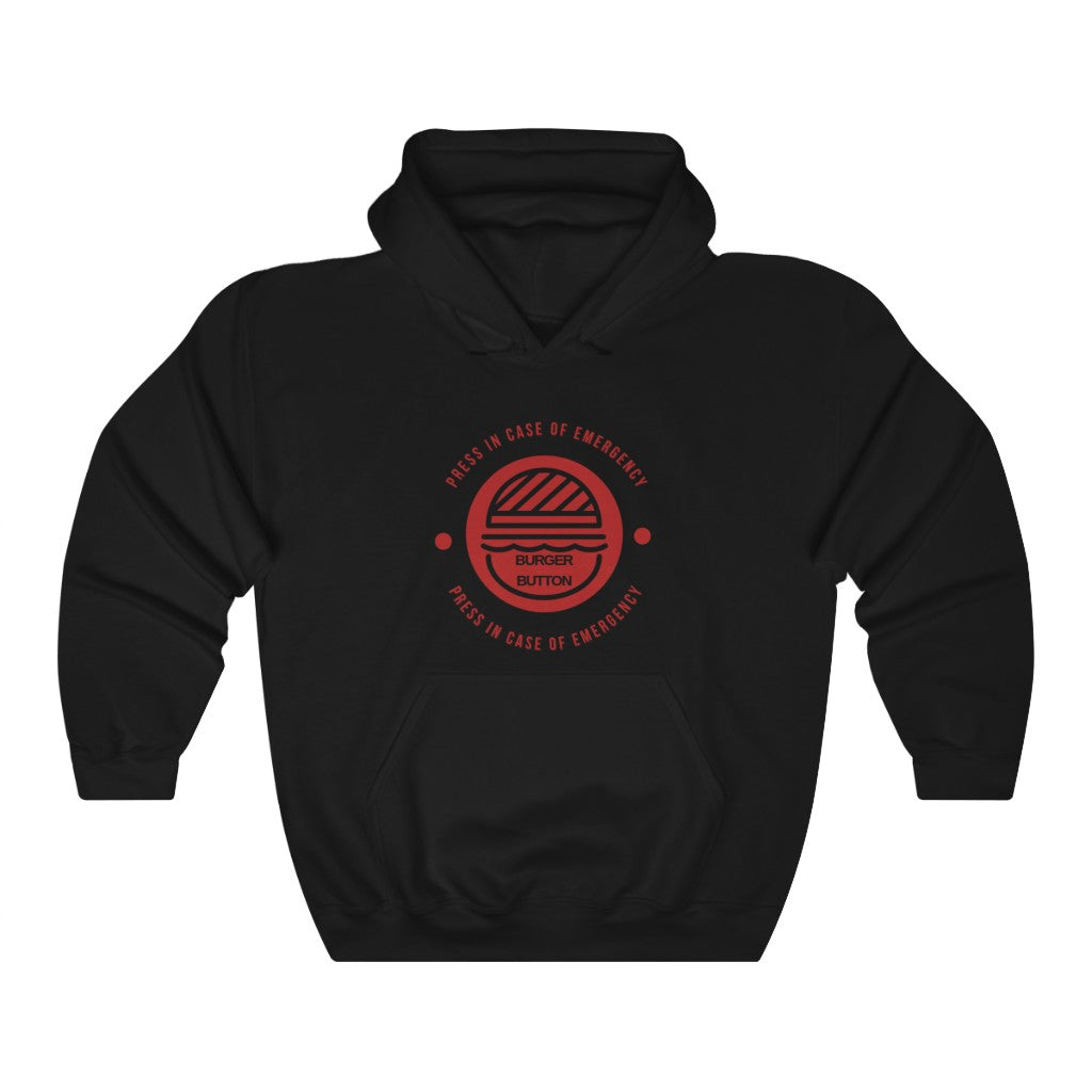'Burger Button' Unisex Hoodie