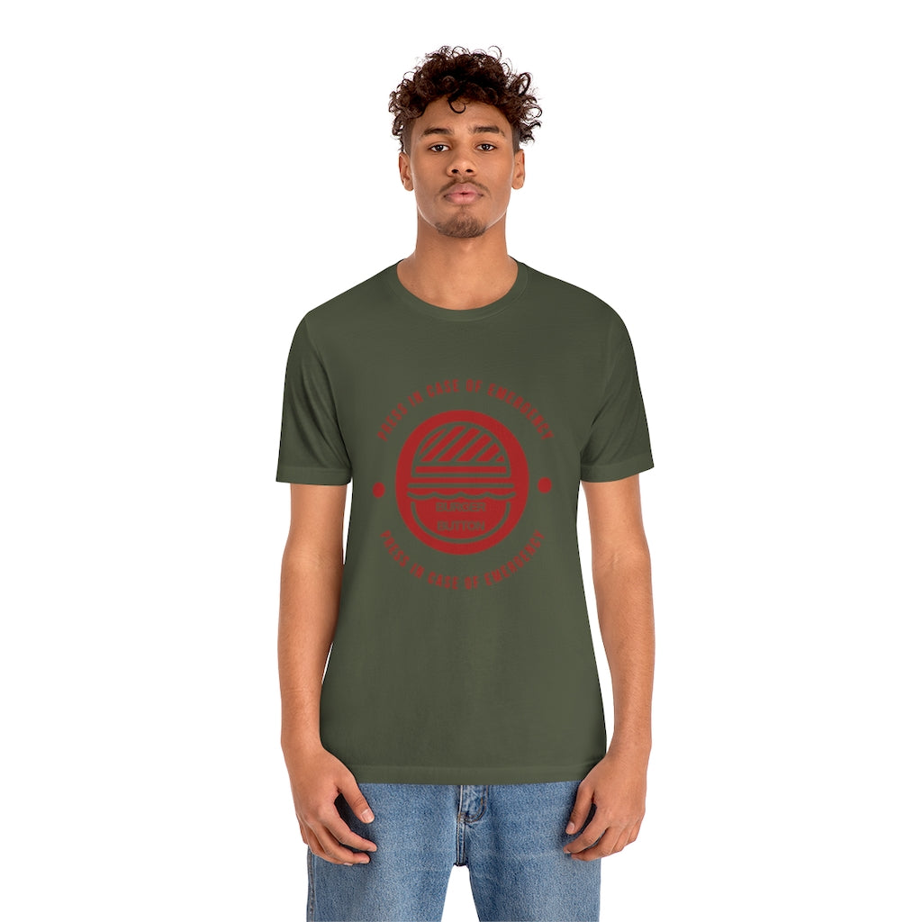 'Burger Button' Mens Tee
