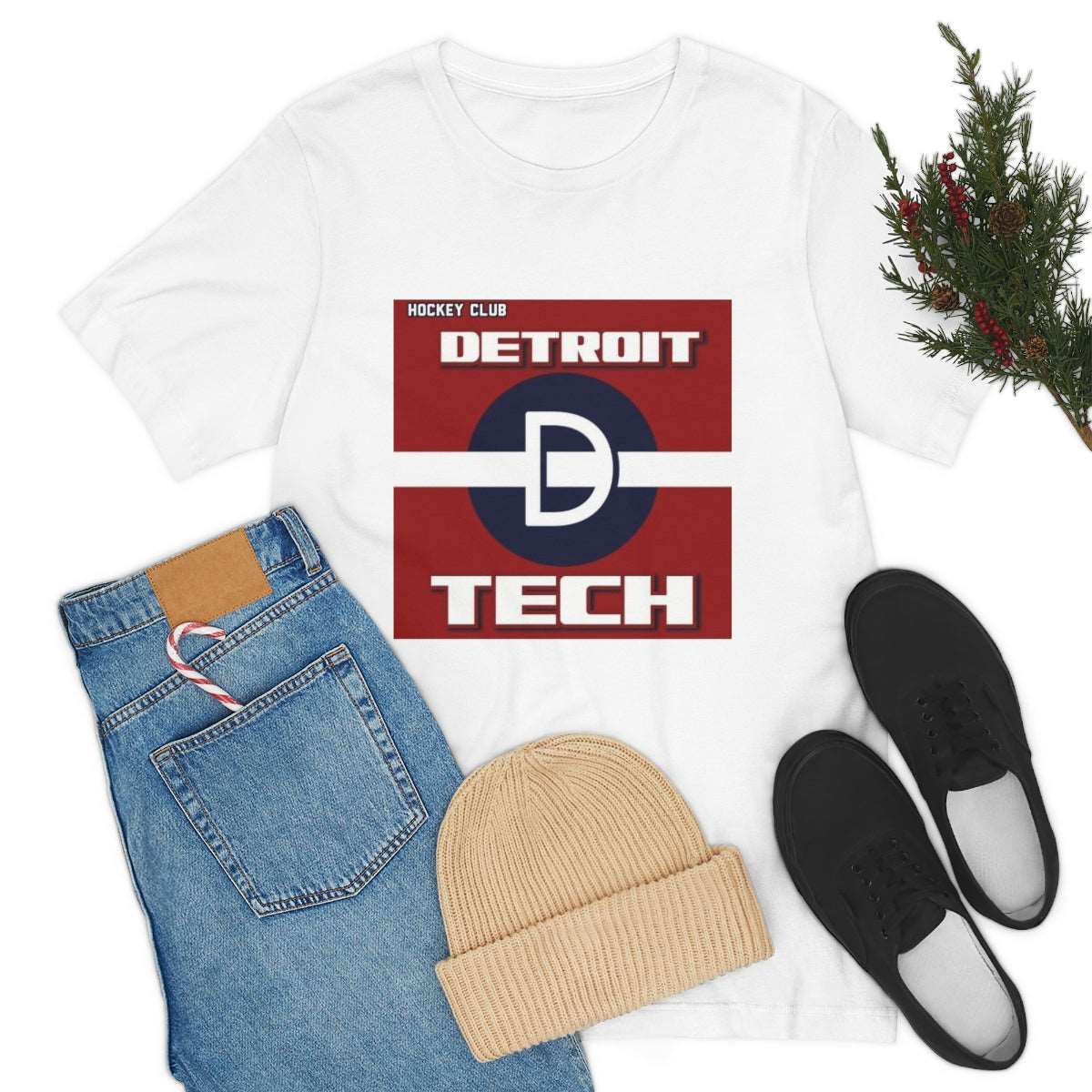 'Detroit D Tech' Mens Tee