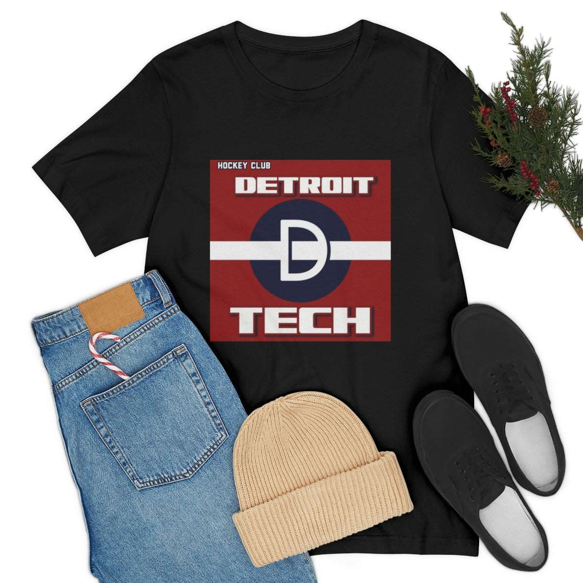 'Detroit D Tech' Mens Tee