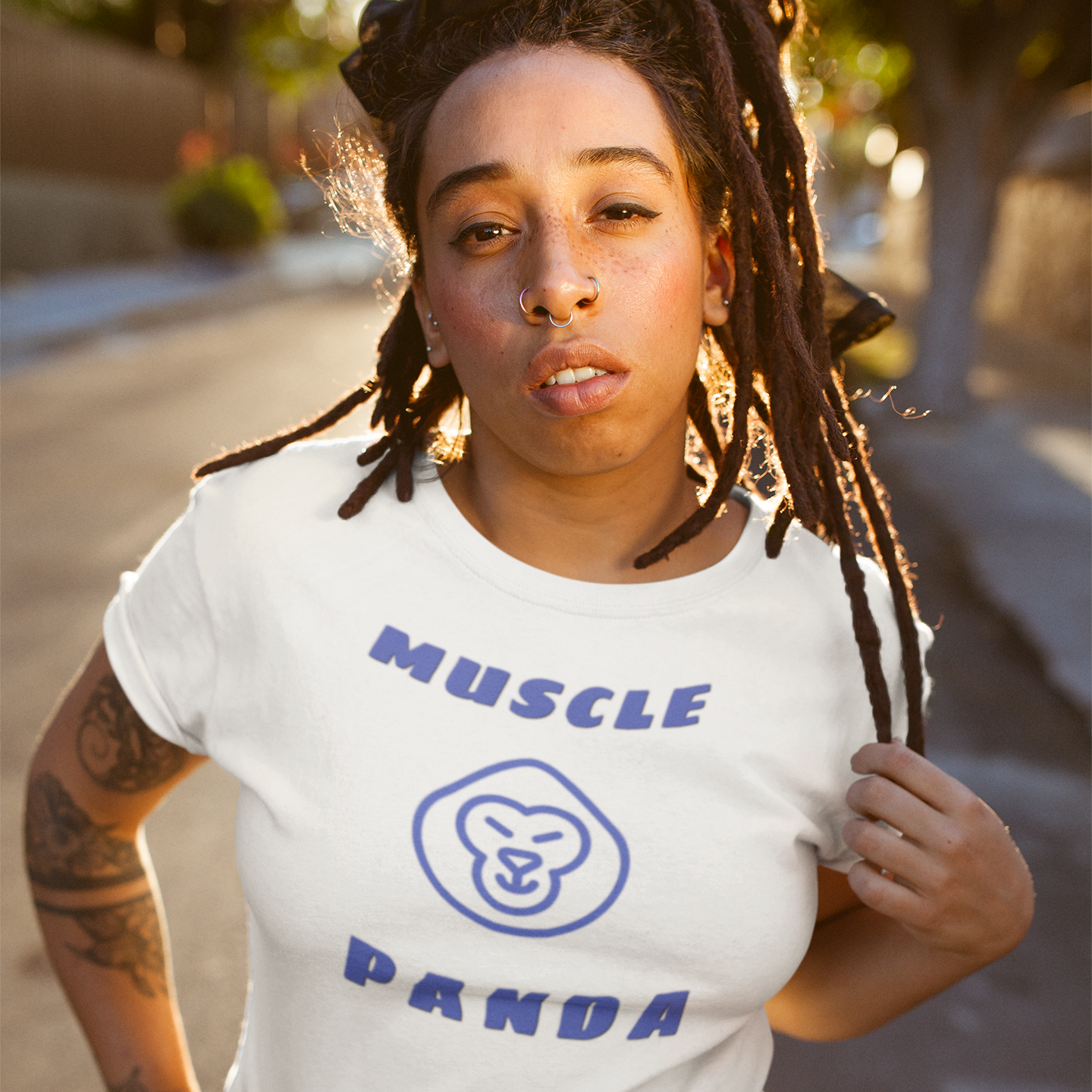 'Muscle Panda' Womens Tee