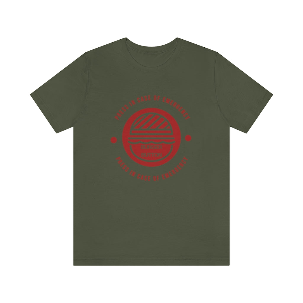 'Burger Button' Mens Tee