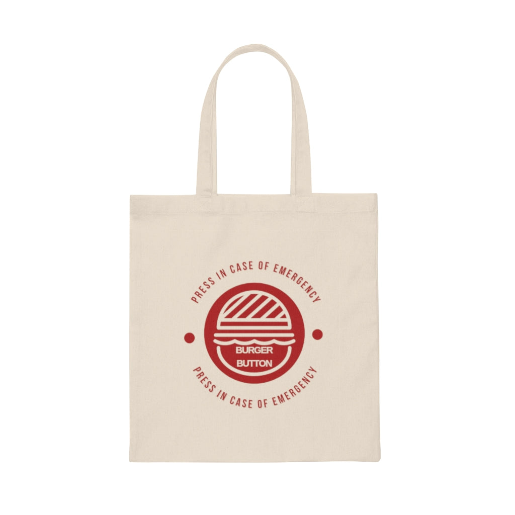 'Burger Button' Tote Bag