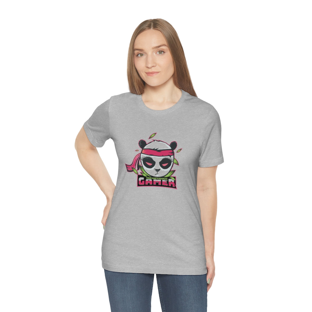 'Your Dad's Favorite Gamer' Women's Tee - Monkey Junk Online 