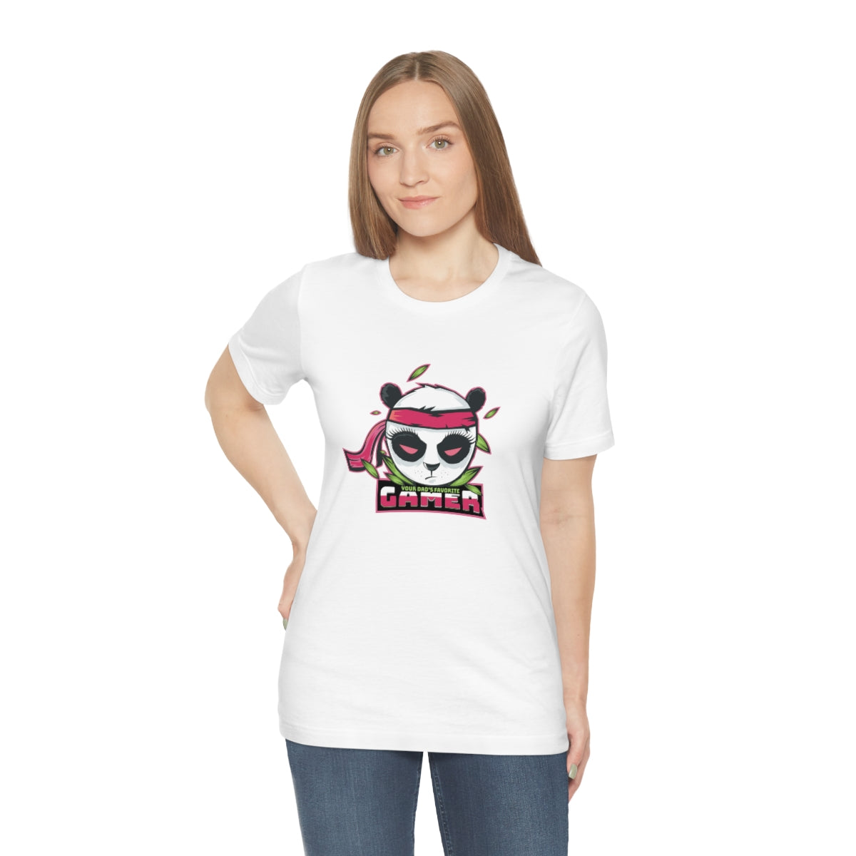 'Your Dad's Favorite Gamer' Women's Tee - Monkey Junk Online 