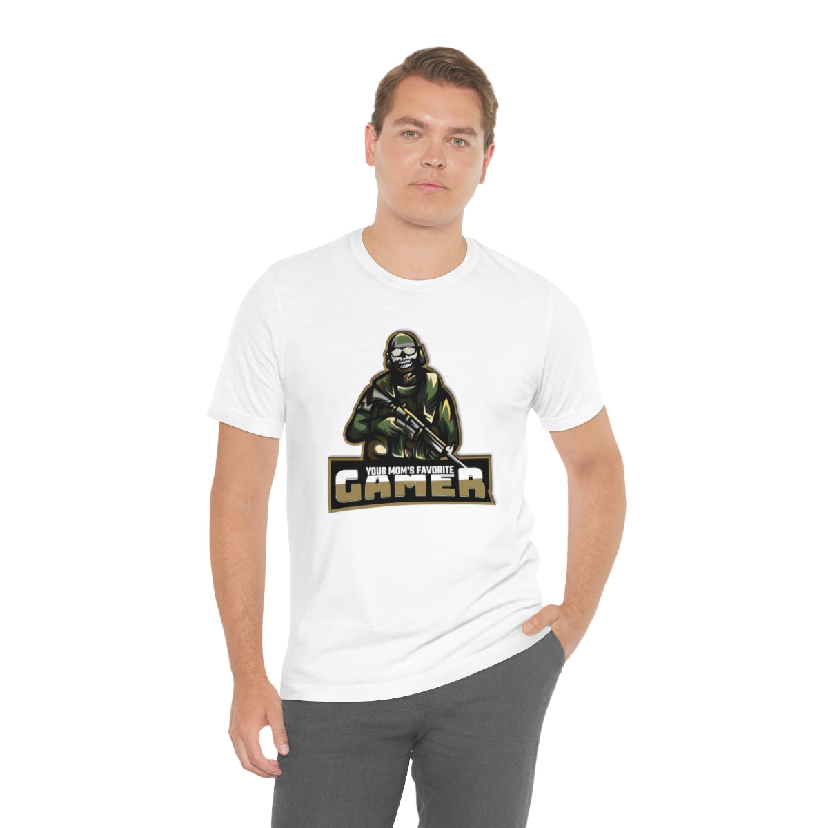 'Your Mom's Favorite Gamer' Men's Tee - Monkey Junk Online 