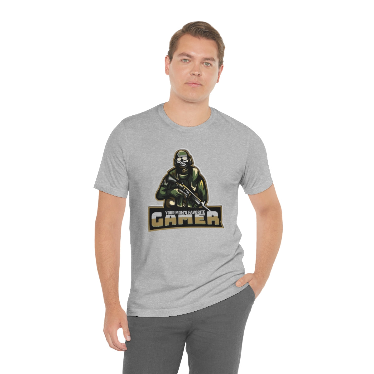 'Your Mom's Favorite Gamer' Men's Tee - Monkey Junk Online 