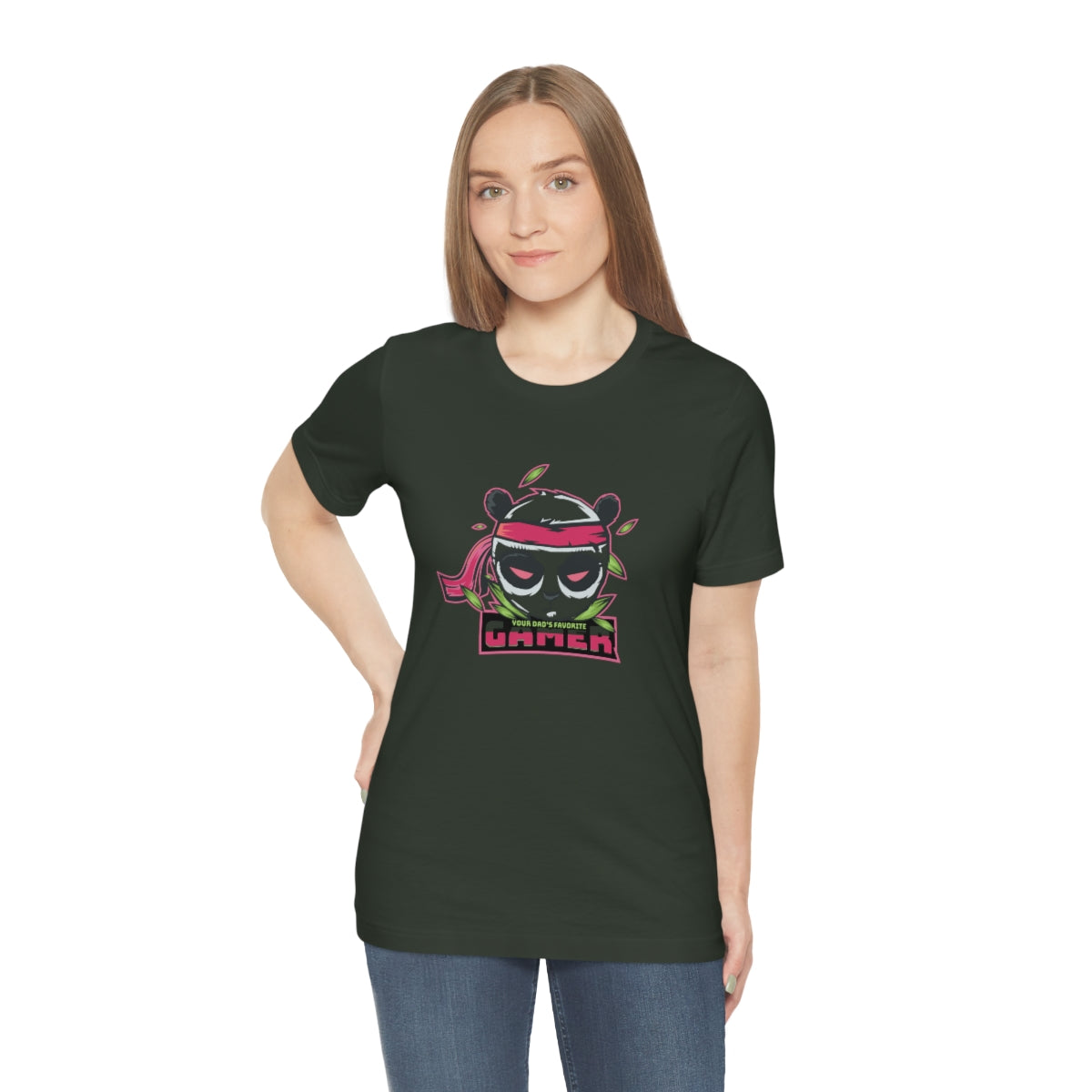 'Your Dad's Favorite Gamer' Women's Tee - Monkey Junk Online 